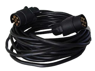 Cavo prolunga rimorchio 8 mt. - Presa volante 2 spine 7 poli