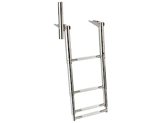 Scaletta telescopica 4 gradini con maniglia di presa