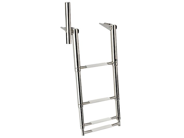 Scaletta telescopica 4 gradini con maniglia di presa