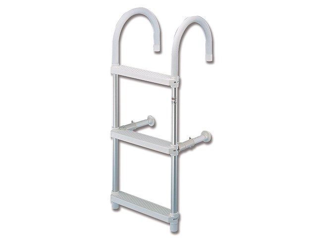 Scaletta amovibile 3 gradini - curve 18 cm. -