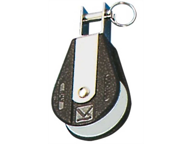 Bozzello 1 puleggia + attacco fisso ad “U” girevole VIADANA - "A"