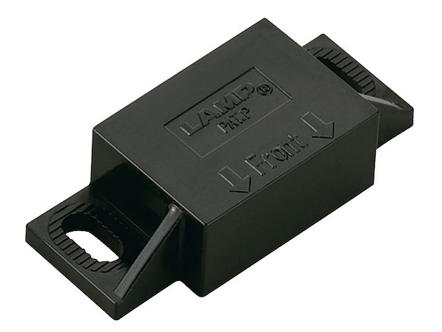 Chiusura magnetica fissaggio ad angolo nera