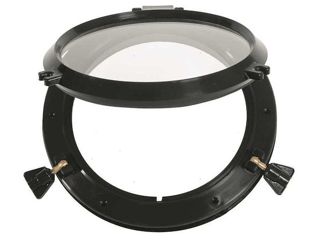Oblò circolare apribile - Nero 270 Ø mm