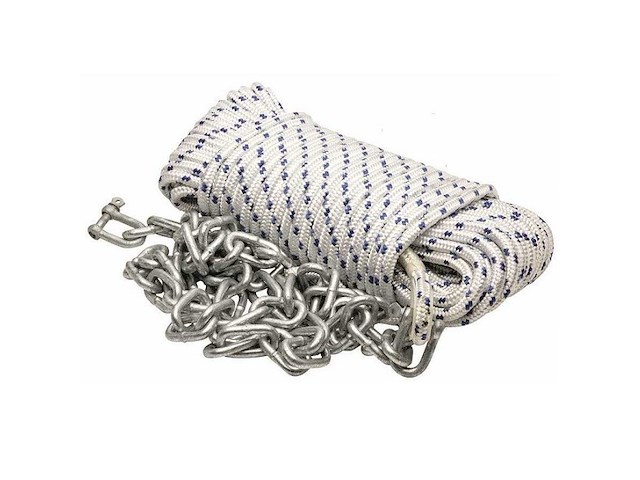 Kit cima + catena per ancoraggio - 10 mm. - 