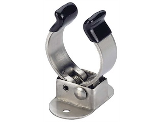 Clip in Acciaio Inox per bloccaggio ganci accosto, canne da pesca