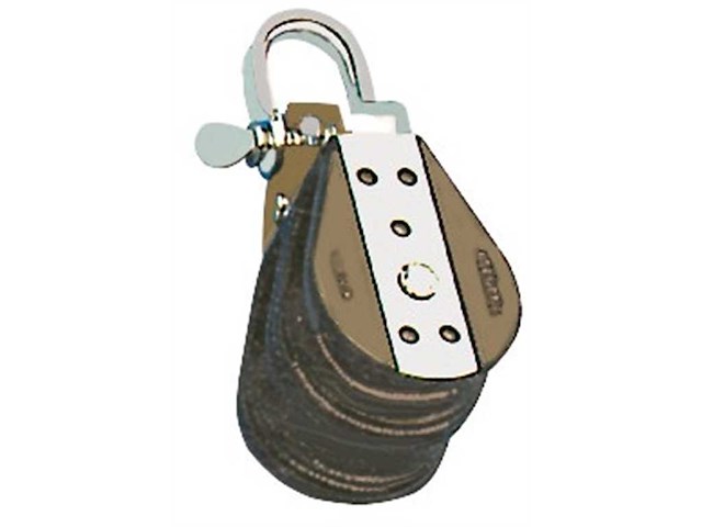 Bozzello 3 pulegge + attacco con grillo VIADANA - "C"