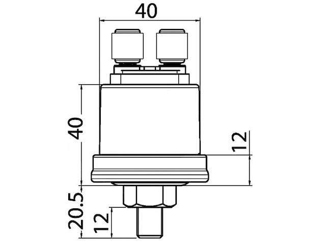 Bulbo pressione olio - 5 bar -