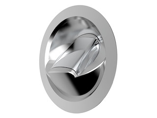 Doccia Saturn con base verticale cromata