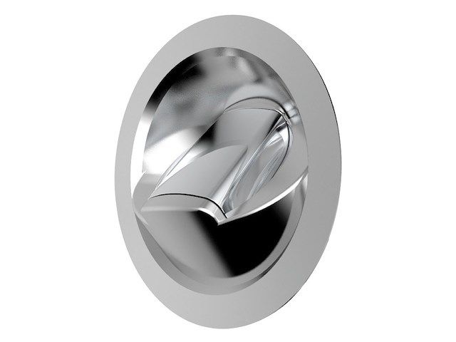 Doccia Saturn con base verticale cromata