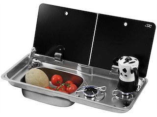 Piano cottura 2 Fuochi - Lavello SX