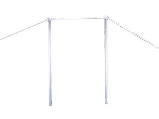 Candelieri in alluminio per passerella