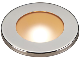 Luce Led bianca ad incasso - ghiera Inox -