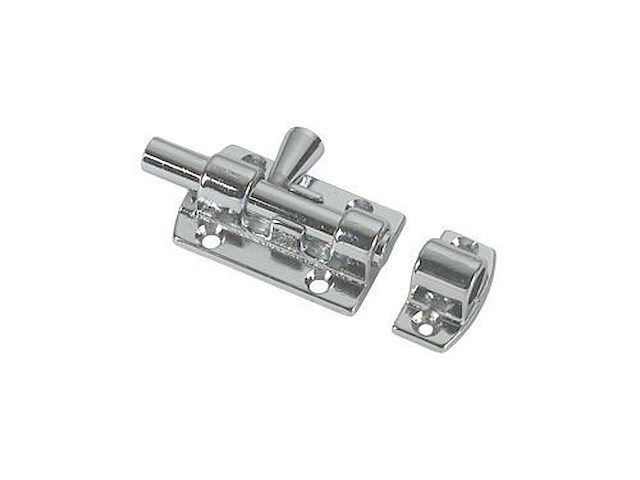 Catenaccio in ottone cromato - 90 mm - 