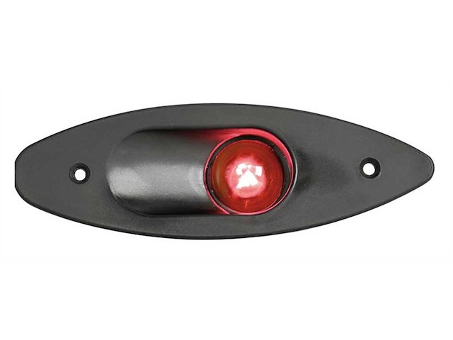 Luce di navigazione laterale corpo Nero - Rosso