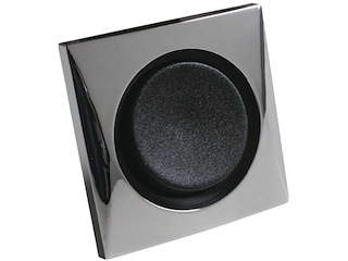 Presa ed interruttore doppio Batsystem - Cromo / Nero -