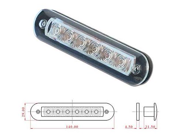 Plafoniera Strip a Led extraluminosi 