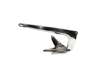 Ancora tipo Bruce in acciaio inox lucidata a specchio 15 kg