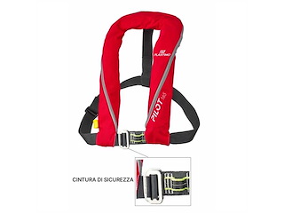 Giubbotto autogonfiabile Plastimo con fibbia inox - Rosso -