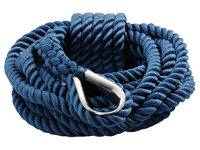 Cima 3 capi con impiombatura - Blu 24 mm. x 15 mt. -