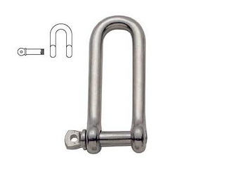 Grillo in acciaio inox mod. lungo 10 x 80 mm