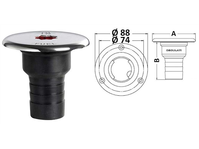 Tappi imbarco Clever - Fuel 50 Ø mm