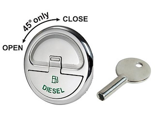 Tappo + chiave Quick Lock - Diesel / Dritto - 50 mm. -
