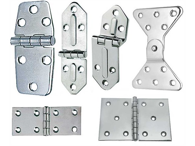 Cerniera 127 x 40 x 2,5 mm. Nodo sporgente