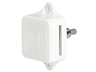 Scrocchetto antivibrante per sportelli e ante