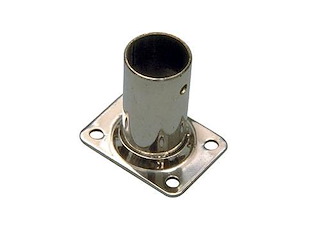 Base rettangolare in acciaio stampato 90° - 22 mm -