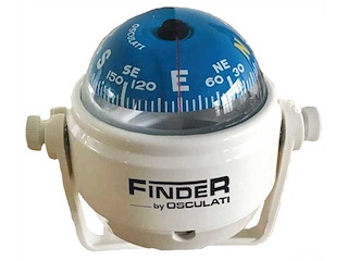 Bussola con staffa Finder - Bianca rosa Blu -