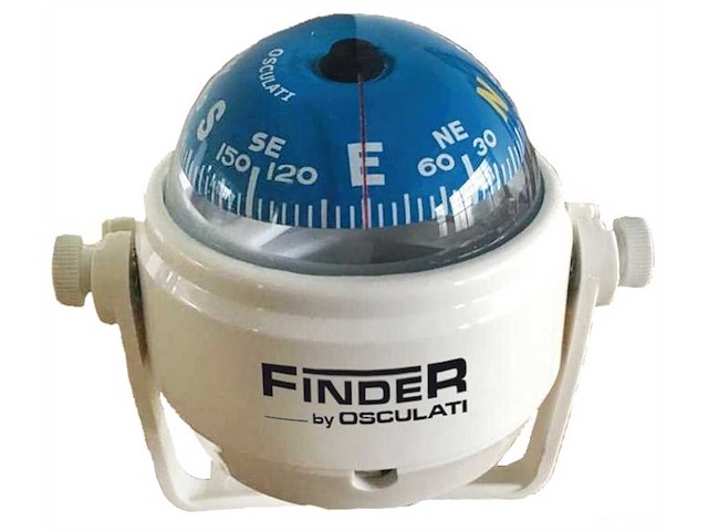 Bussola con staffa Finder - Bianca rosa Blu -