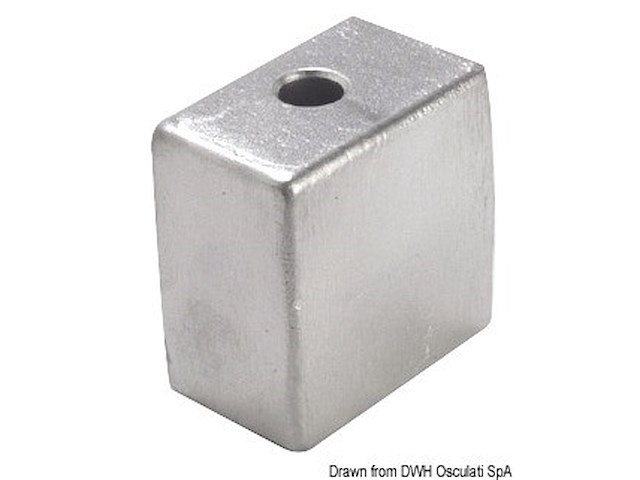 Anodo piede 50/200 HP zinco diam. foro 3/8"x16