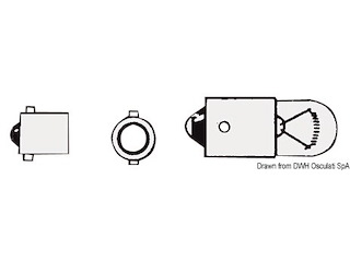Lampadina a baionetta 12 V 4 W