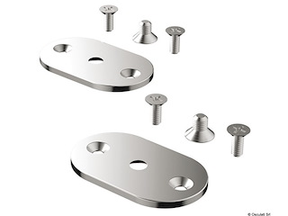 Kit 2 piastre + viti per maniglie di risalita