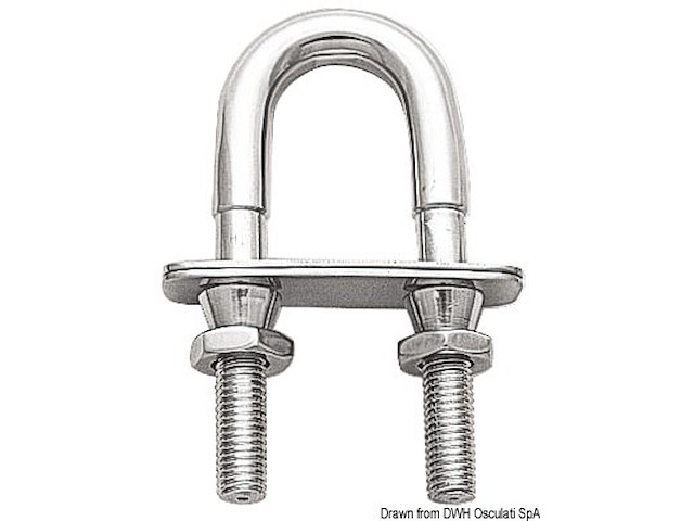 Cavallotto con dado sicurezza M12