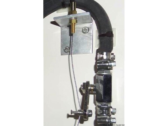 Staffa inox per comando flessibile a distanza