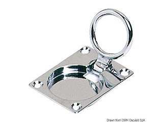 Alzapagliolo ottone cromato 65x50