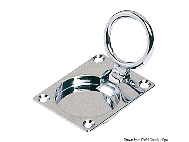 Alzapagliolo ottone cromato 65x50