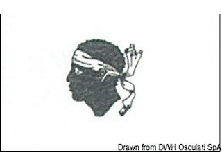 Bandiera Corsica 30 x 45 cm