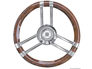 Volante C inox/radica 350 mm