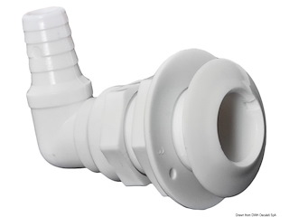 Scarico mare plastica 90°  1" x 25 mm