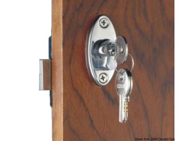 Serratura con pomello 16/38 mm