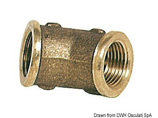 Gomito 45° femmina/femmina 1" 1/4