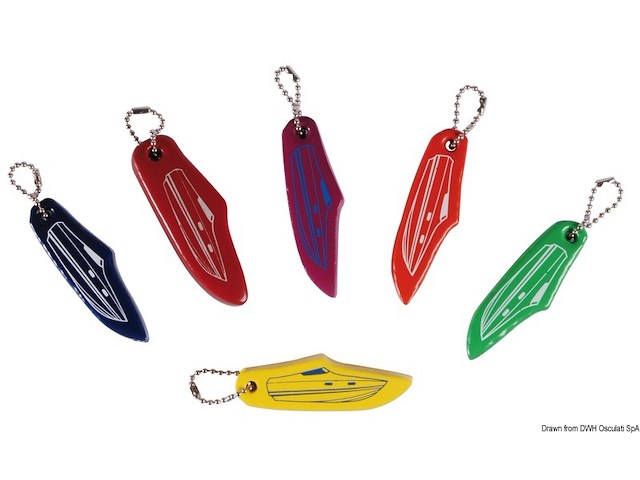 Portachiavi motoscafo bianco