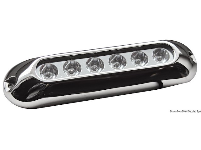 Faro subacqueo 6 LED blu
