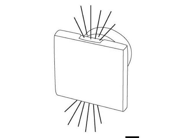 Luci di cort. LED SQUARE luce bianca doppio fascio