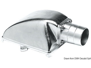 Succhiarola inox Ø 38 mm orizzontale