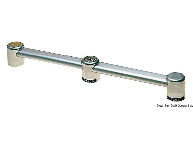 Centrale anodizzato per corrimano ovale