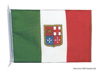 Bandiera poliestere Italia 20 x 30 cm