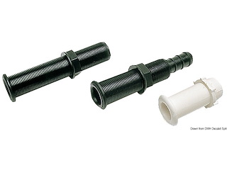 Boccola per scarico nera 22,7 x 78 mm